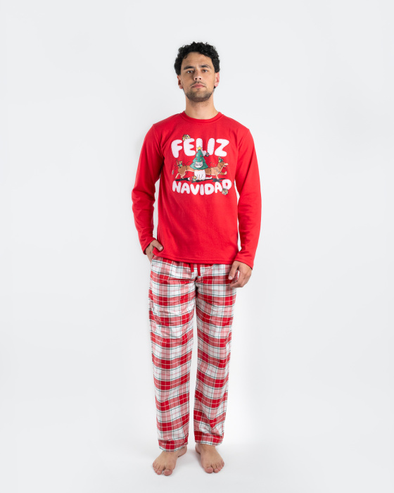 Pijama Navideña Buzo -...