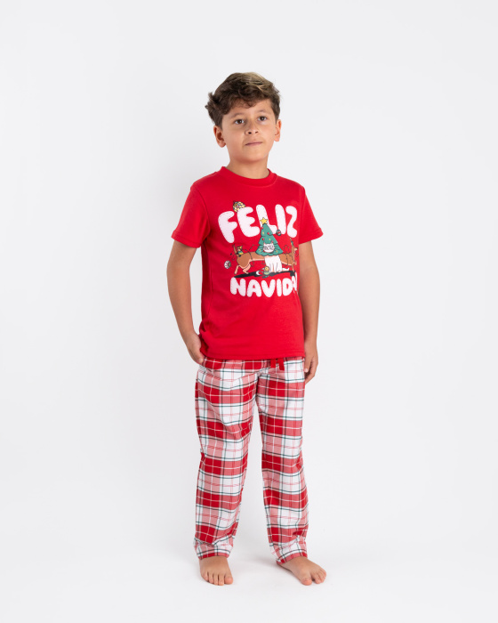 Pijama Navideña Camiseta -...