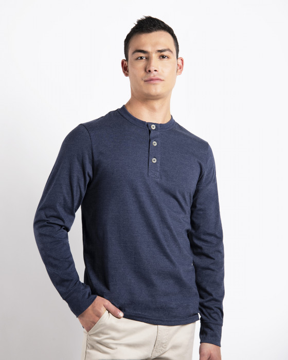 Camiseta Manga Larga Henley