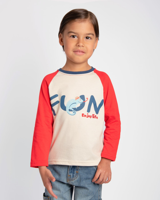 Camiseta manga ranglán larga