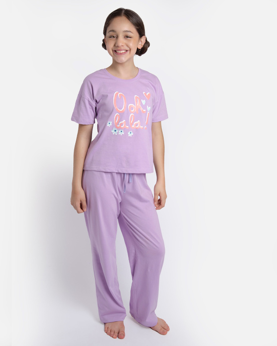 Pijama Camiseta Manga Corta...